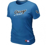 Women MLB Chicago White Sox Nike L.blue Away Practice T-Shirt