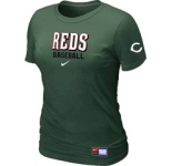 Women MLB Cincinnati Reds Nike D.Green Short Sleeve Practice T-Shirt