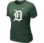 Women MLB Detroit Tigers Heathered Nike D.Green Blended T-Shirt