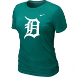 Women MLB Detroit Tigers Heathered Nike L.Green Blended T-Shirt