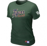Women MLB Detroit Tigers Nike D.Green Short Sleeve Practice T-Shirt