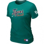 Women MLB Detroit Tigers Nike L.Green Short Sleeve Practice T-Shirt
