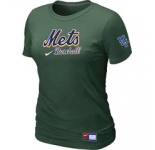 Women MLB New York Mets Nike D.Green Short Sleeve Practice T-Shirt