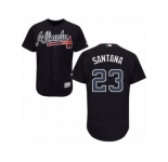 Atlanta Braves #23 Danny Santana Blue Flexbase Authentic Collection MLB Jersey