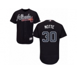 Atlanta Braves #30 Jason Motte Blue Flexbase Authentic Collection MLB Jersey