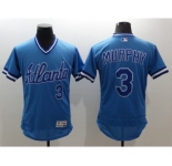 Men Atlanta Braves #3 Dale Murphy Majestic Blue Flexbase Authentic Collection Player Jersey