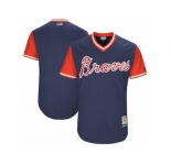 Men's 2017 Little League World Series Atlanta Braves Navy Jersey