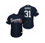 Men's Atlanta Braves #31 Greg Maddux 2017 Spring Training Cool Base Stitched MLB Jersey