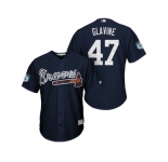 Men's Atlanta Braves #47 Tom Glavine 2017 Spring Training Cool Base Stitched MLB Jersey