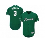 Men's Majestic Atlanta Braves #3 Dale Murphy Green Celtic Flexbase Authentic Collection MLB Jersey