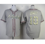 mlb jerseys atlanta braves #10 jones grey[number camo]