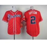 mlb jerseys atlanta braves #2 upton red[2014 new]