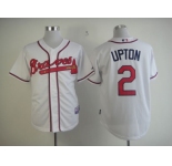 mlb jerseys atlanta braves #2 upton white