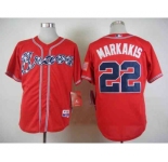 mlb jerseys atlanta braves #22 markakis red[markakis]