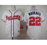 mlb jerseys atlanta braves #22 markakis white[markakis]
