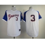 mlb jerseys atlanta braves #3 murphy white[blue sleeves]