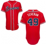 mlb jerseys atlanta braves #49 teheran red[2014 new]