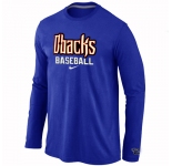 Arizona Diamondbacks Crimson Long Sleeve T-Shirt Blue