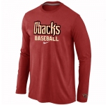 Arizona Diamondbacks Crimson Long Sleeve T-Shirt RED