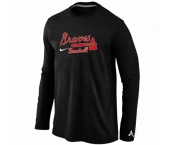 Atlanta Braves Long Sleeve T-Shirt Black