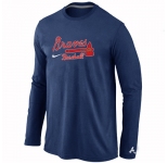 Atlanta Braves Long Sleeve T-Shirt D.Blue