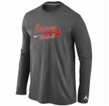 Atlanta Braves Long Sleeve T-Shirt D.Grey
