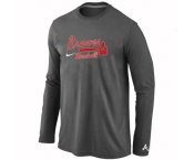 Atlanta Braves Long Sleeve T-Shirt D.Grey