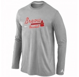 Atlanta Braves Long Sleeve T-Shirt Grey