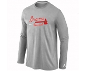 Atlanta Braves Long Sleeve T-Shirt Grey