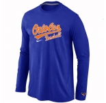 Baltimore Orioles Long Sleeve T-Shirt Blue