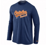 Baltimore Orioles Long Sleeve T-Shirt D.Blue