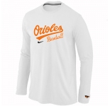 Baltimore Orioles Long Sleeve T-Shirt White