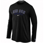 Boston Red Sox Long Sleeve T-Shirt Black