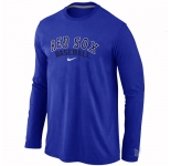 Boston Red Sox Long Sleeve T-Shirt Blue