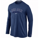 Boston Red Sox Long Sleeve T-Shirt D.Blue