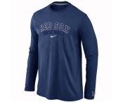 Boston Red Sox Long Sleeve T-Shirt D.Blue