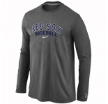 Boston Red Sox Long Sleeve T-Shirt D.GREY