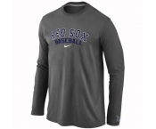 Boston Red Sox Long Sleeve T-Shirt D.GREY