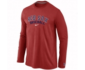 Boston Red Sox Long Sleeve T-Shirt RED
