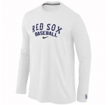 Boston Red Sox Long Sleeve T-Shirt White