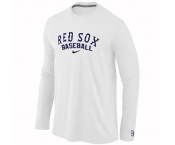 Boston Red Sox Long Sleeve T-Shirt White