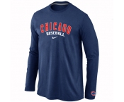 Chicago Cubs Long Sleeve T-Shirt D.Blue