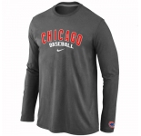 Chicago Cubs Long Sleeve T-Shirt D.Grey