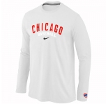 Chicago Cubs Long Sleeve T-Shirt white
