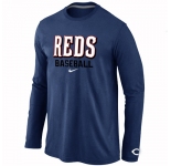 Cincinnati Reds Long Sleeve T-Shirt D.Blue