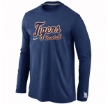 Detroit Tigers Long Sleeve T-Shirt D.Blue