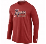 Detroit Tigers Long Sleeve T-Shirt RED