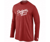 Los Angeles Dodgers Long Sleeve T-Shirt RED