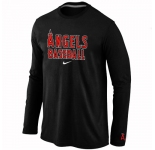 Los Angels of Anaheim Long Sleeve T-Shirt Black
