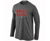 Los Angels of Anaheim Long Sleeve T-Shirt D.Grey